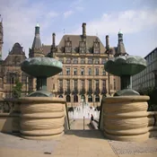 Sheffield Peace Gardens and Sheffield Town Hall Sheffield Peace Gardens and Sheffield Town Hall