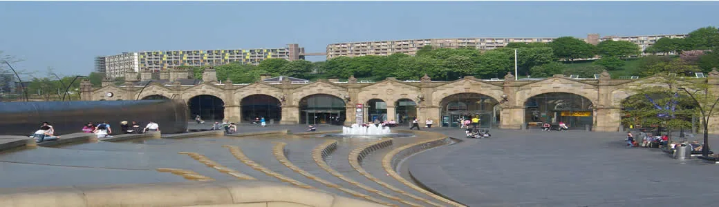 Sheffield city centre | Van Man Hire local removals Sheffield city centre panoramic view featuring the railway station area